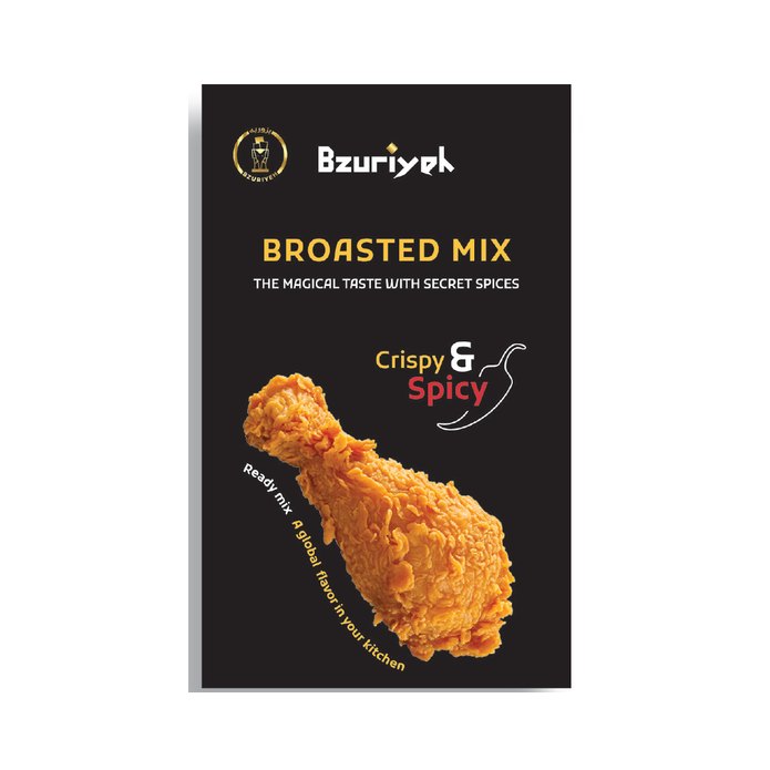 Bzuriyeh Broasted Mix Crispy & Spicy, 425g pack front